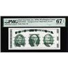 Image 1 : Circa 1970's Washington Center Giori Test Note PMG Superb Gem Uncirculated 67EPQ