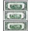 Image 2 : Lot of (3) 1934/1934C $20 Federal Reserve Notes