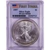 Image 1 : 1997 $1 American Silver Eagle Coin PCGS MS68 First Strike