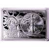 Image 1 : 2021 Type 1 $1 American Silver Eagle Coin & 2oz Silver Bar Set