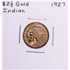 Image 1 : 1927 $2 1/2 Indian Head Quarter Eagle Gold Coin
