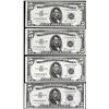 Image 1 : Lot of (4) 1953B $5 Silver Certificate Notes