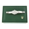Image 9 : Rolex Ladies Stainless Steel Silver Diamond Datejust Wristwatch