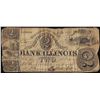 Image 1 : 1837 $2 Exporting Mining and Manufacturing Company Jackson, Illinois Obsolete Note