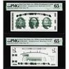 Image 1 : Set of Giori Test Note Washington & Lincoln Memorial PMG Gem Uncirculated 65EPQ