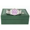 Image 8 : Rolex Men's Stainless Steel Lilac Diamond Datejust Wristwatch