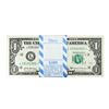 Image 1 : Pack of (100) Consecutive 2017 $1 Federal Reserve STAR Notes San Francisco