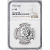 Image 1 : 1954 Proof Franklin Half Dollar Coin NGC PF67