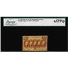 Image 1 : 1862 First Issue 25 Cent Fractional Currency Note Fr.1281 Legacy Choice About New 63PPQ