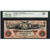 Image 1 : 1860 $5 Merchants & Planters Bank Savannah, GA Obsolete Note Legacy Very Fine 30