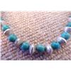 Image 3 : Turquoise and Silver-Tone Bead Necklace