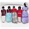 Image 2 : 5 Native American Navajo Cloth Dolls by F. Jim
