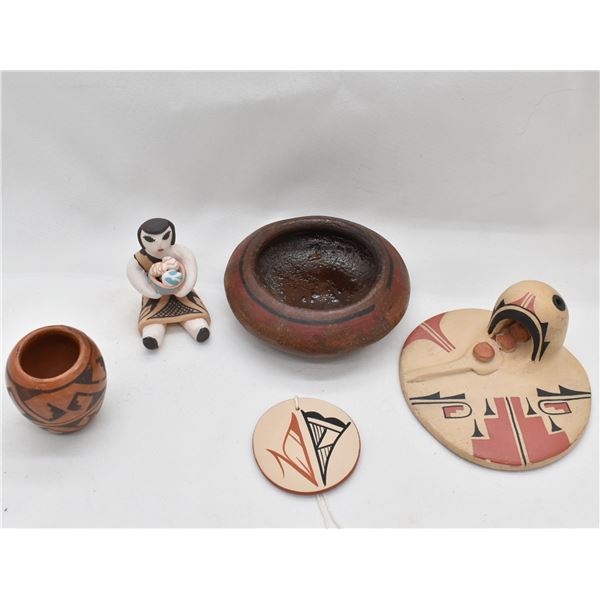 5 Native American Pottery Collectibles