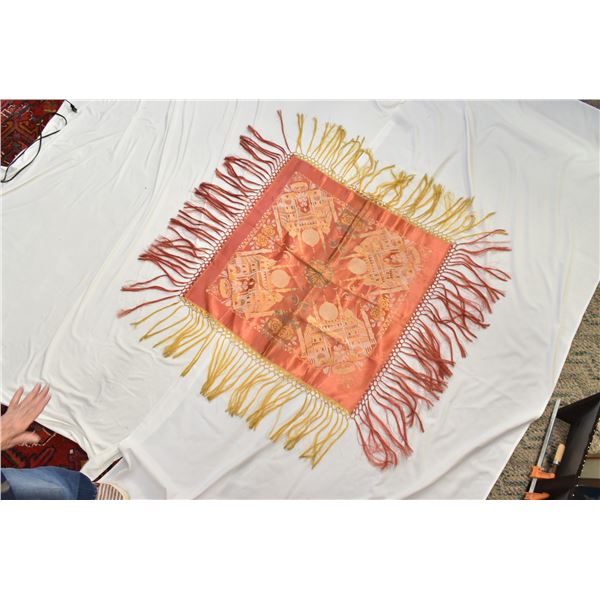 Russian Fringed Silk Shawl