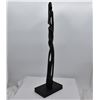 Image 2 : Stylized Carved Wood Female Statue