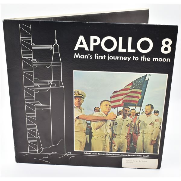 1969 Vinyl Record ''Apollo 8 Journey to the Moon