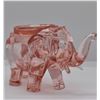Image 2 : Pink Depression Glass Elephant Trinket Box