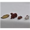Image 1 : 4 Native American Carved Stone Fetishes