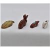 Image 4 : 4 Native American Carved Stone Fetishes
