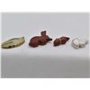 Image 5 : 4 Native American Carved Stone Fetishes