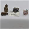 Image 1 : 4 Native American Zuni Carved Stone Fetishes