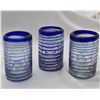 Image 3 : Mexican Glass Pitcher and 3 Matching Glasses