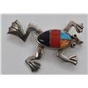 Image 2 : Navajo Sterling Inlay Frog Pendant