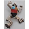 Image 4 : Navajo Sterling Inlay Frog Pendant