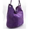 Image 1 : Italian Donini Purple Suede Leather Bucket Purse