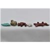 Image 5 : 5 Native American Zuni Carved Stone Fetishes