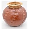 Image 1 : Indonesian Wicker Rim Pottery Vase