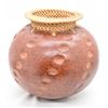 Image 2 : Indonesian Wicker Rim Pottery Vase
