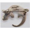 Image 2 : Navajo Sterling Inlay Lizard Pin by