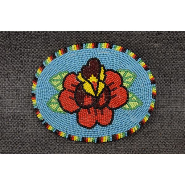 SHOSHONE INDIAN BEADED BUCKLE