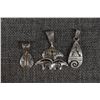 Image 1 : THREE STERLING SILVER PENDANTS