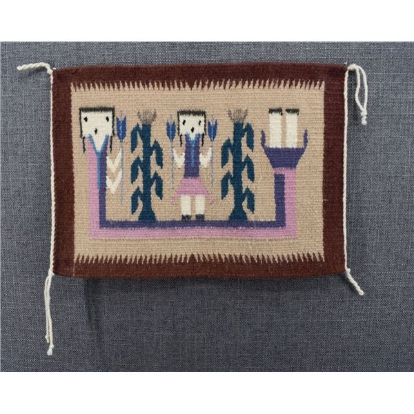 NAVAJO INDAIN YEI TEXTILE
