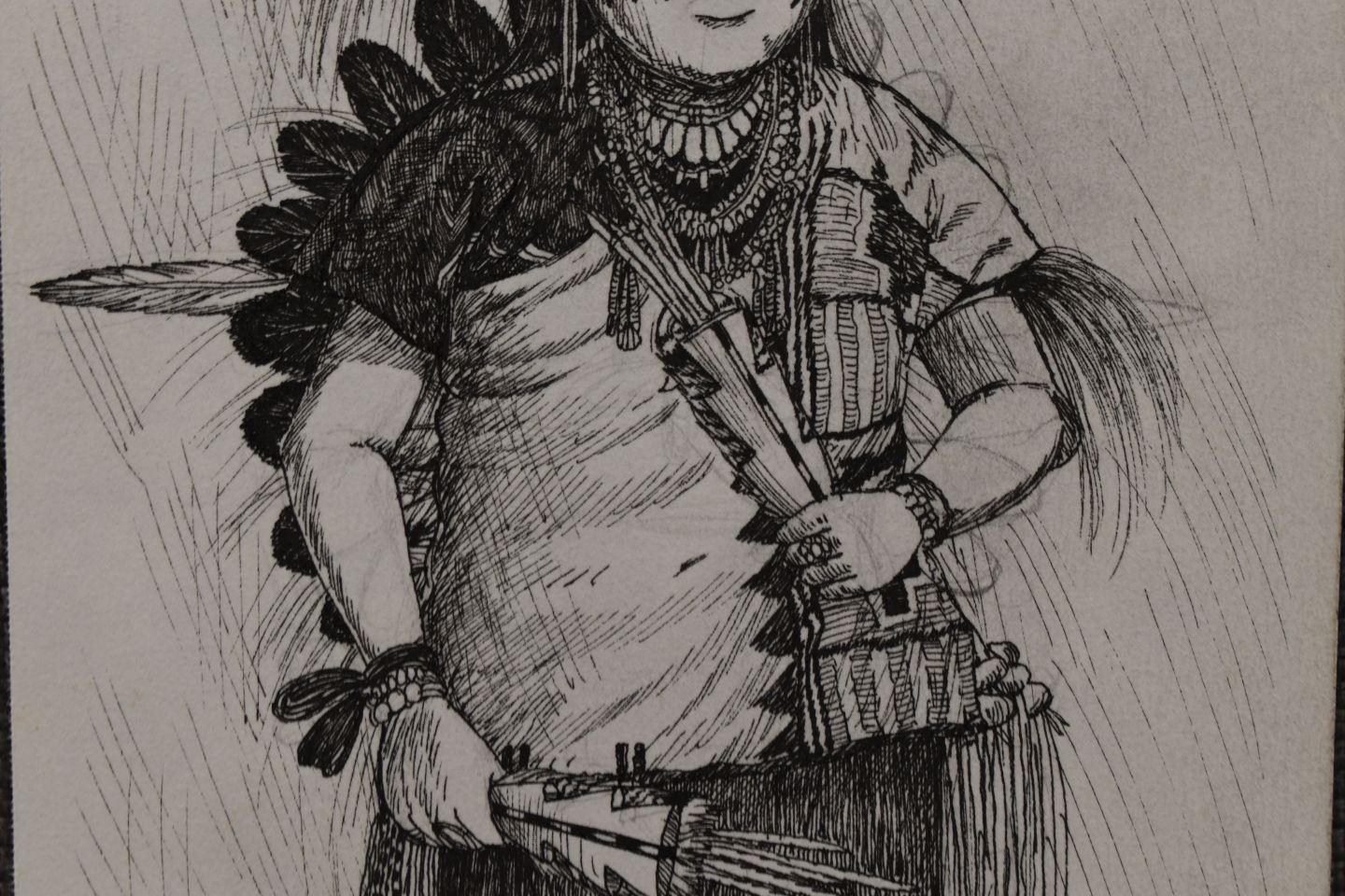 Hopi Rabbit Drawing HOPI INDIAN DRAWING BY NEIL DAVID