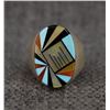 Image 1 : ZUNI INDIAN STERLING SILVER RING