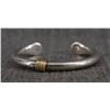 Image 1 : NAVAJO INDAIN SILVER AND GOLD BRACELET BY ARTIE YELLOWHORSE