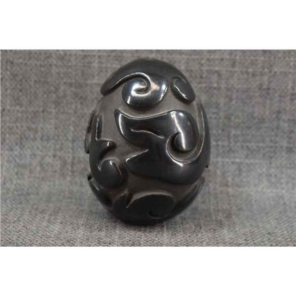 SANTA CLARA POTTERY SEED JAR BY VICTOR & NAOMI ECKLEBERRY