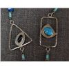 Image 3 : NAVAJO INDIAN SILVER AND TURQOUSIE NECKLACE BY MARY & EVERETT TELLER