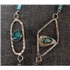 Image 6 : NAVAJO INDIAN SILVER AND TURQOUSIE NECKLACE BY MARY & EVERETT TELLER