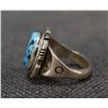 Image 2 : NAVAJO INDIAN STERLING SILVER AND TURQOUISE RING F.C.
