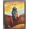 Image 1 : NAVAJO PAINTING "RED CANYON" BY ALLEN BAHE