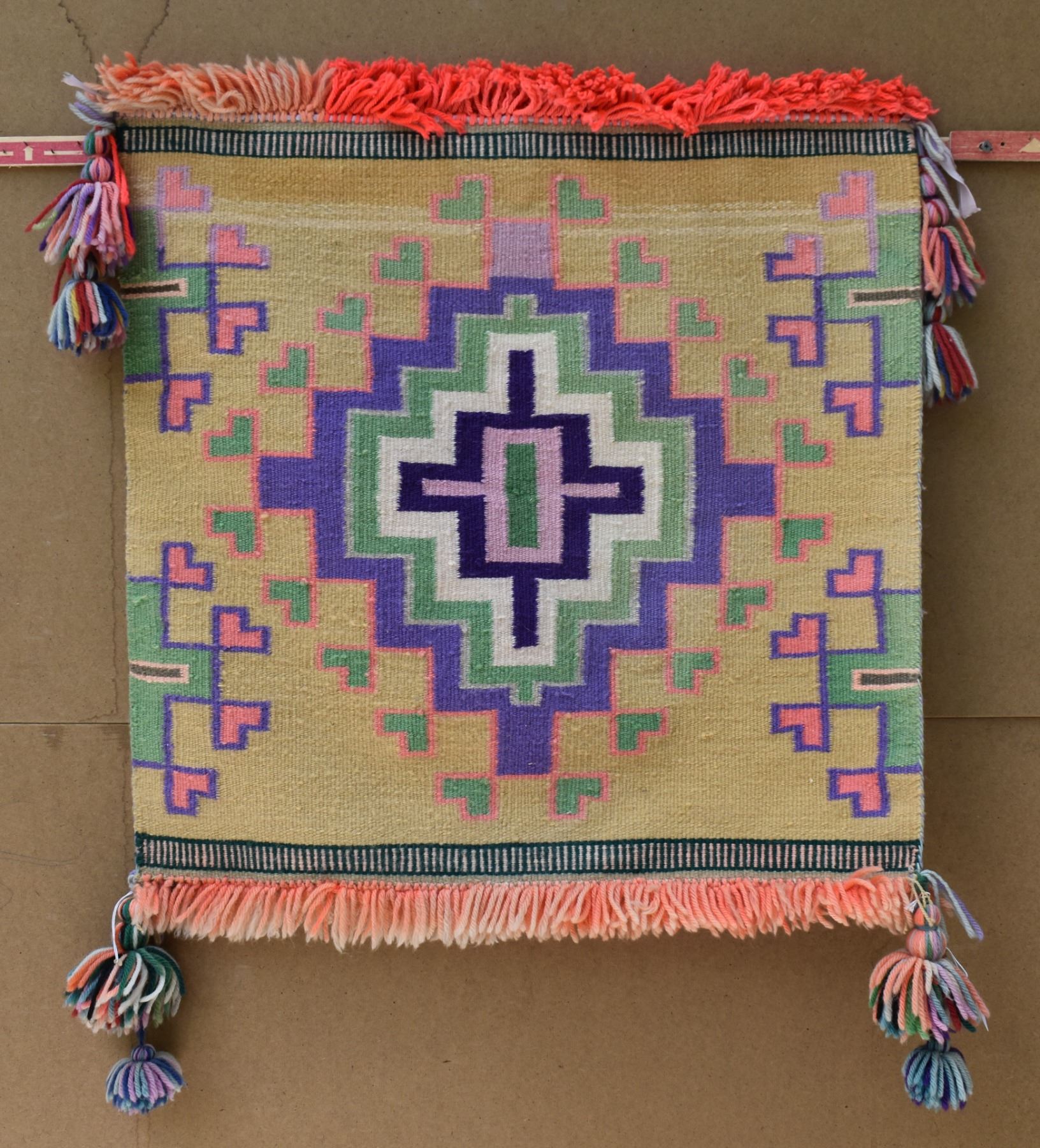 NAVAJO INDIAN SUNDAY SADDLE BLANKET