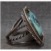 Image 3 : NAVAJO SILVER AND TURQOUISE BRACELET