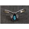 Image 1 : NAVAJO INDAIN SILVER AND TURQOUISE BRACELET SIGNED FB