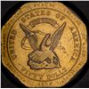 Image 1 : 1852 $50 RE Humbert 887 Slug PCGS MS61
