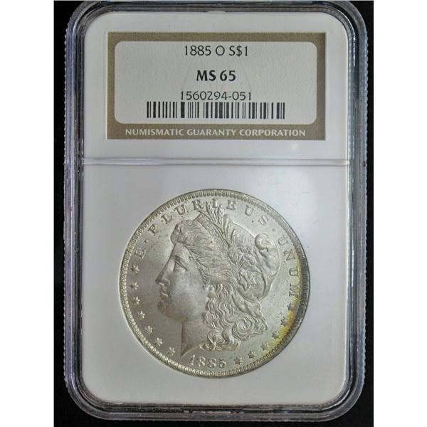1885-O Morgan Dollar MS-65 NGC HIGH GRADE