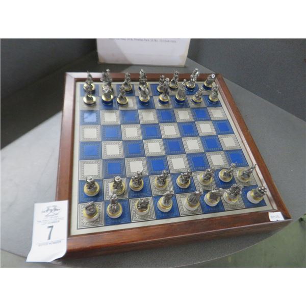 Pewter Chess Game - Civil War Pieces